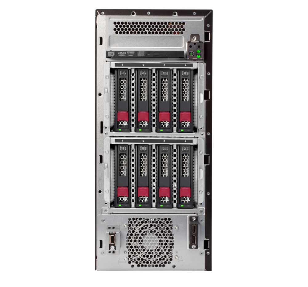 Башенный сервер - HP Enterprise ProLiant ML110  Gen10, 4,5U Башня, 4x 3.5“, 1x Xeon[3206R] 8 Cores, 16Gb, P21439-001