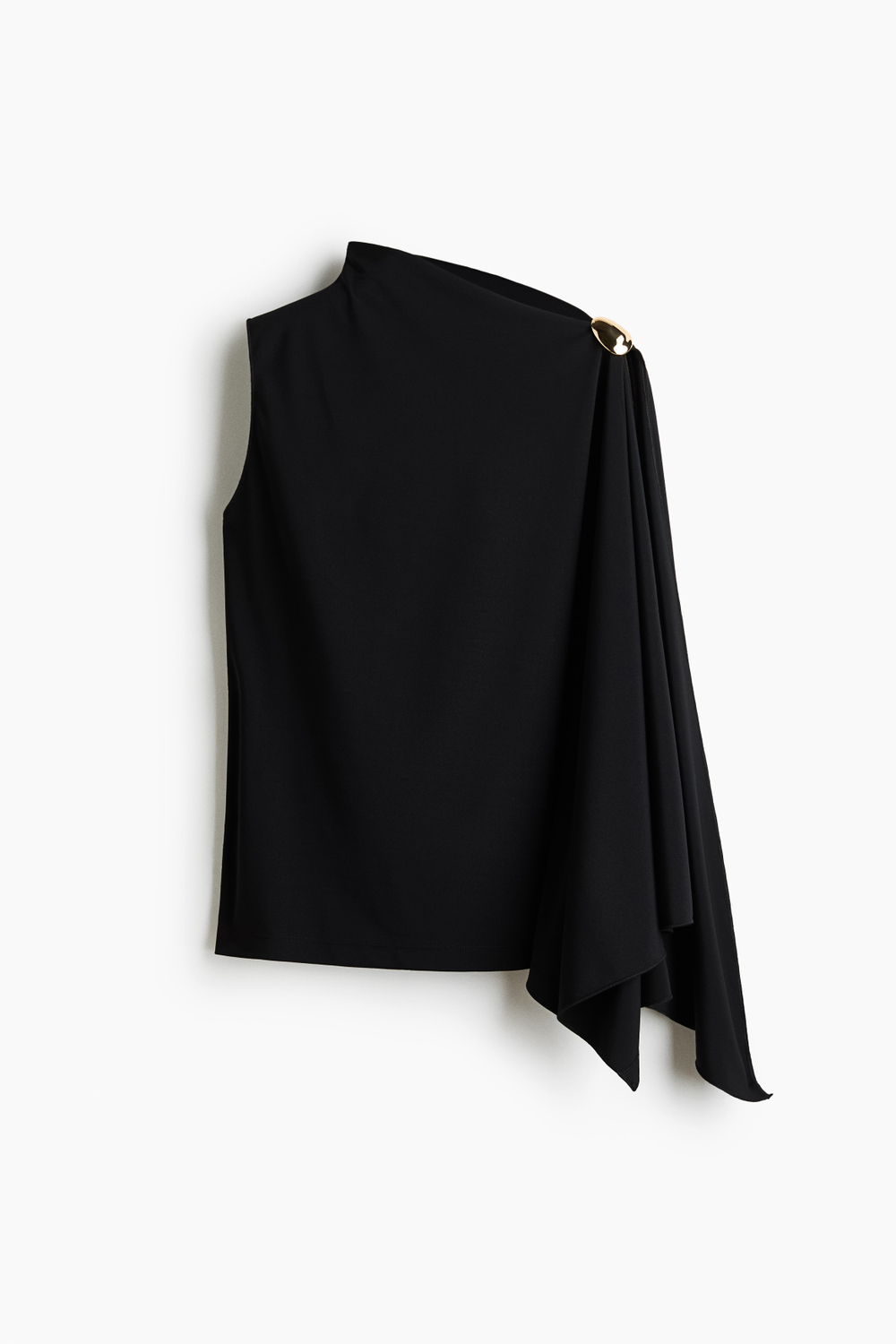 Асимметричный топ из интерлока - H&M
