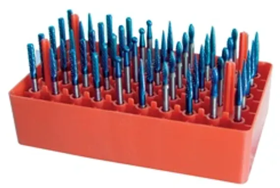 Набор борфрез с покрытием Blue-Tec из 10 шт., Karnasch, арт. 11.4942