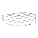 Органайзер, ИКЕА СКУББ, IKEA SKUBB, 7 отделений, белый, 44х34х11 см, 1 шт. (из Финляндии)