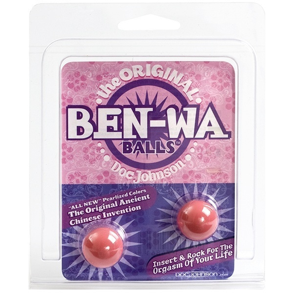 Вагинальные розовые шарики BEN-WA