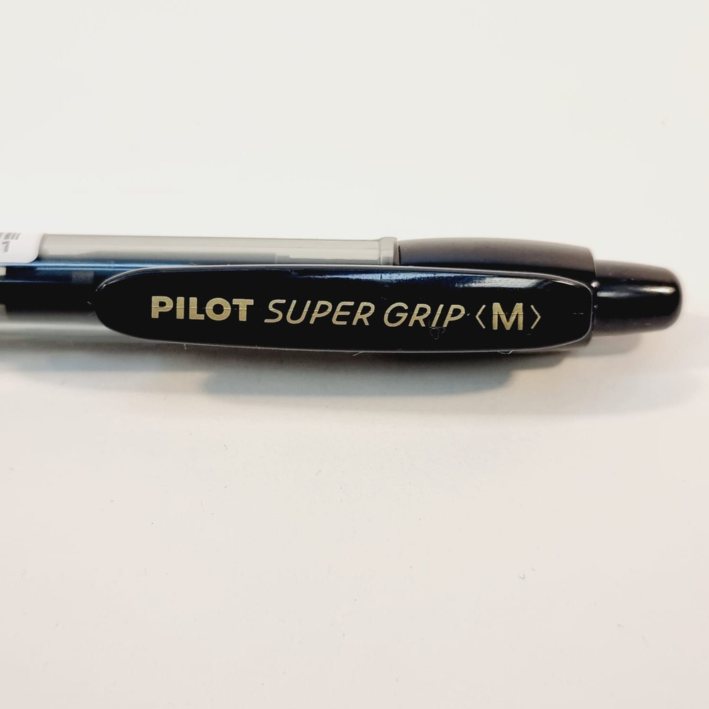 PILOT ручка шариковая Super Grip Rollerball Pen BPGP-10R-M, черная, 1,0 мм (Из Финляндии)