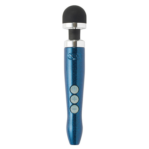 Синий беспроводной вибратор-вонд 28см Doxy Die Cast 3R Massage Wand Blue Flame