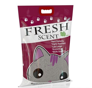 Наполнитель Fresh Scent комкующийся Лимон для кошек 10 л