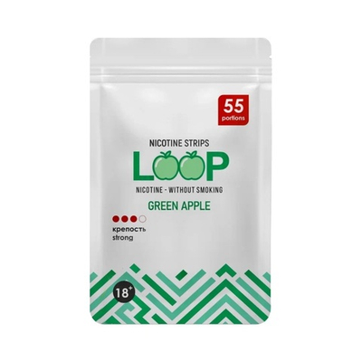 LOOP GREEN APPLE НИКОТИНОВЫЕ ПЛАСТИНКИ (6 МГ) - ЗЕЛЕНОЕ ЯБЛОКО