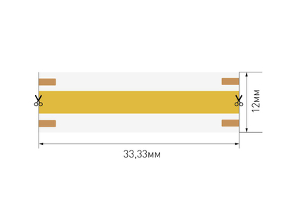 Светодиодная лента 4 в 1 COB, 840 LED/м, 18 Вт/м, 24В , IP20, Цвет: RGBWW, SWG-COB840-24-18-RGBWW