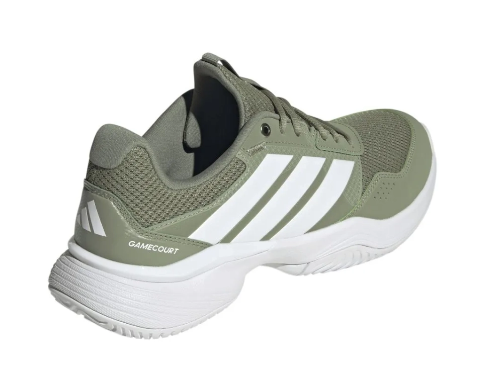Теннисные кроссовки Adidas GameCourt 3 M - tent green/white/white
