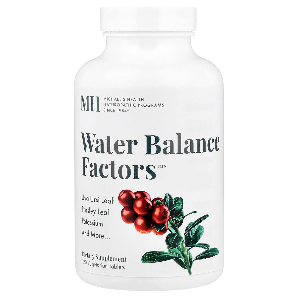 Michael's Health, Water Balance Factors™, 120 вегетарианских таблеток
