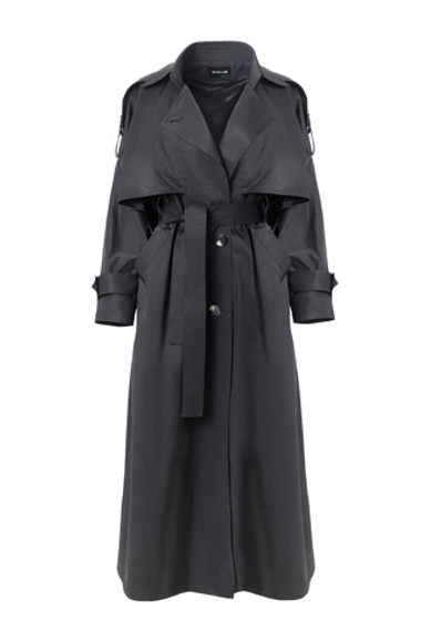 "Trench cape" Тренч-кейп в пол из хлопка.