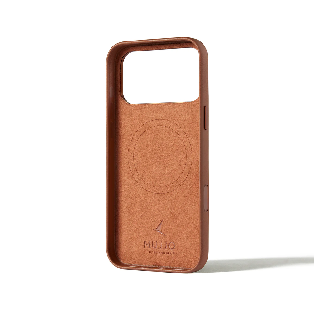 Кожаный чехол Mujjo Leather Case с MagSafe для iPhone 17 Pro Max Tan