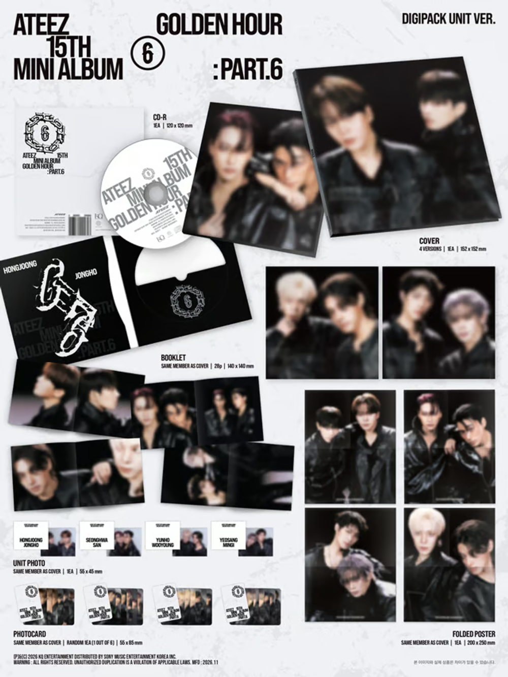 [Альбом] ATEEZ - GOLDEN HOUR : Part.6 (DIGIPACK UNIT VER.)