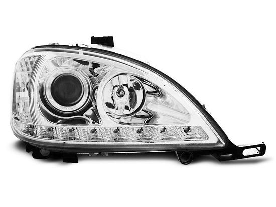 Передние фары Mercedes ML W163 daylight chrome