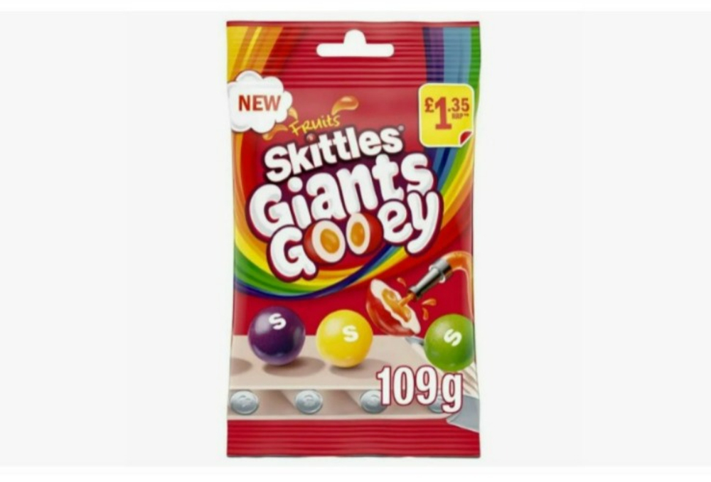 Скитлс Драже GIANTS  GOOEY (Гигант ГУИ)  109гр (14шт)