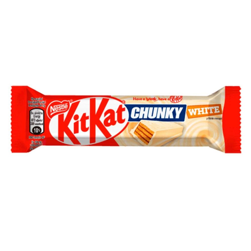 Батончик Kit Kat Chunky 40гр White в белом шоколаде