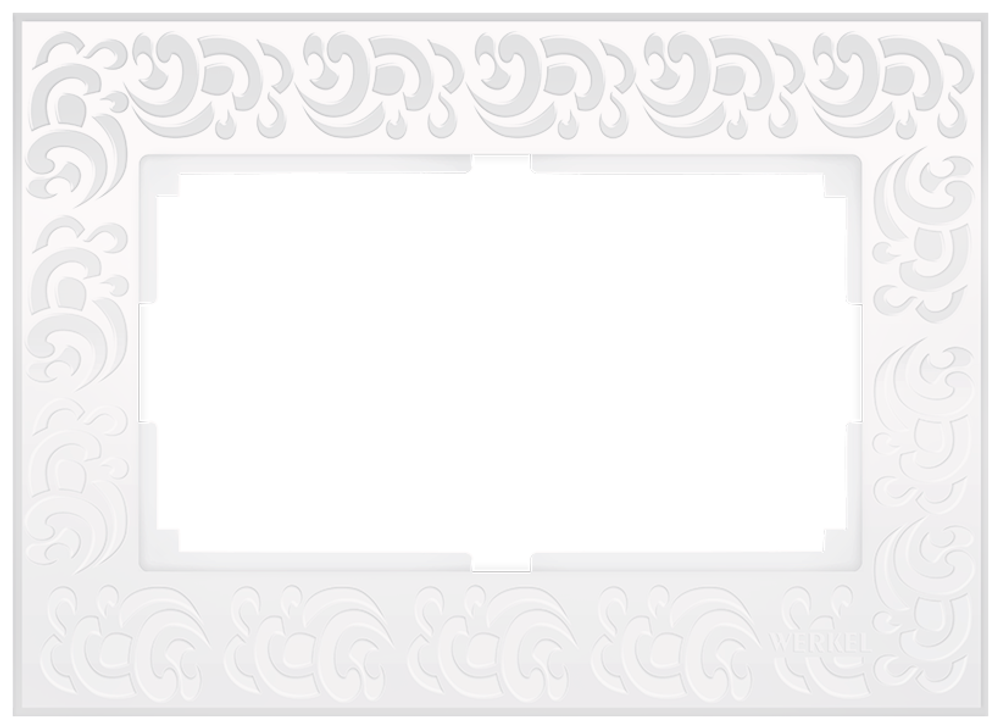 Рамка WERKEL Flock для двойной розетки (белый) WL05-Frame-01-DBL-white