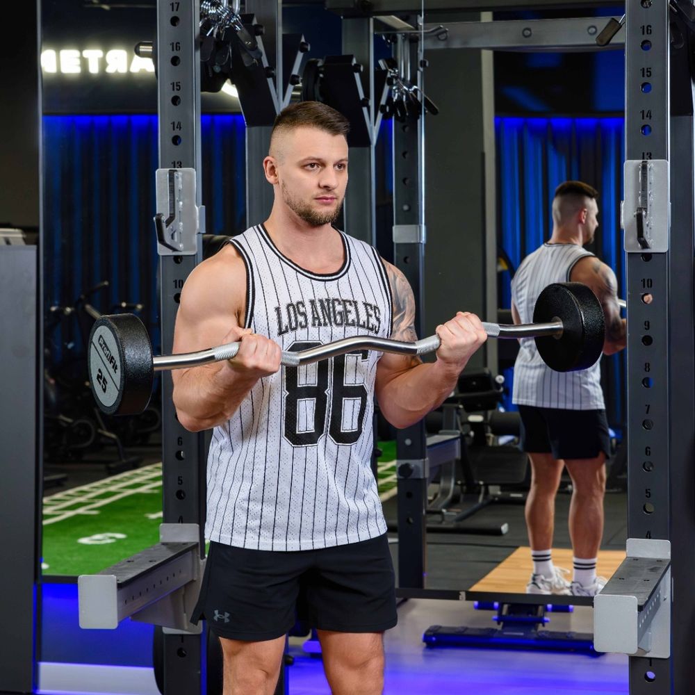 Набор изогнутых полиуретановых штанг (шаг 5 кг, 5 шт) PROFI-FIT 35-55 кг