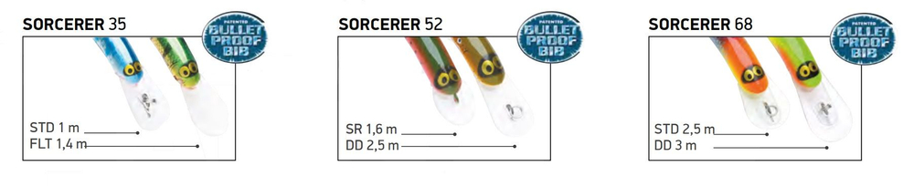 Воблер Halco SORCERER 52, DD+STD, #24
