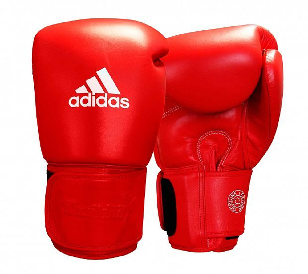 Перчатки боксерские Muay Thai Gloves 300 красно-белые adiTP300
