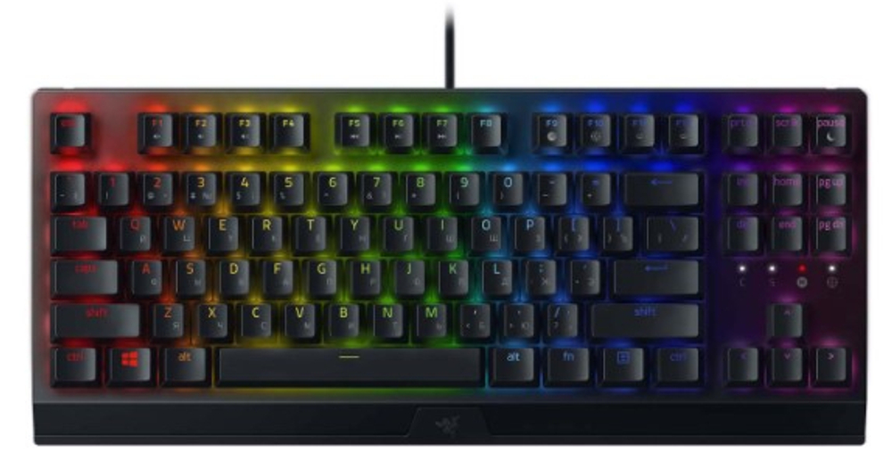 Клавиатура проводная Razer BlackWidow V3 Tenkeyless RGB черная