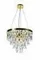 Люстра подвесная NewRgy 5729E/8A GOLD+CLEAR, 8×40 Вт, золотая и прозрачная
