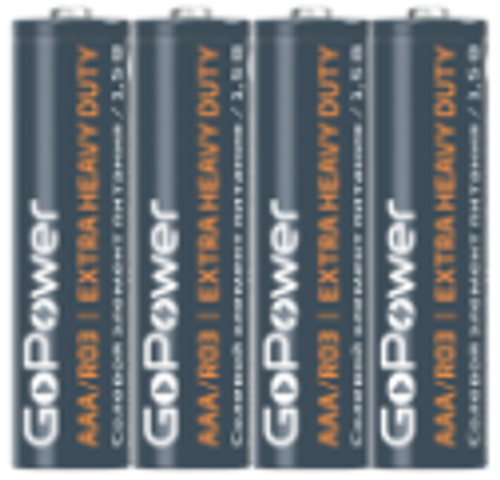 Батарейка GoPower R03 AAA Shrink 4 Heave Duty 1.5V(4)