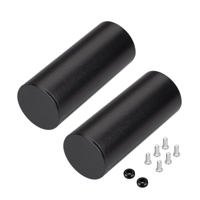 Заглушка ROUND-D36-360 BLACK с отверстием (Arlight, Металл)