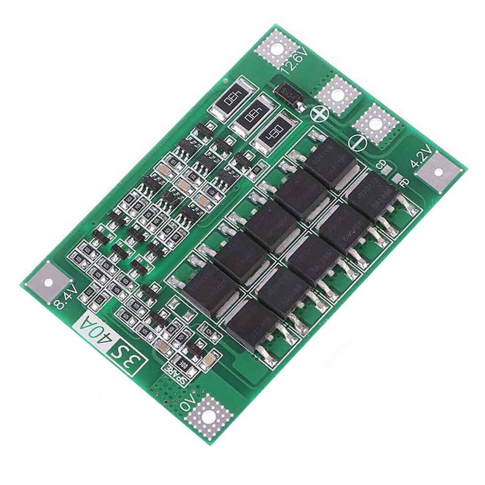 Модуль зарядки 3S 40A литий-ионные аккумуляторы BMS, защитная плата12,6 V с балансом