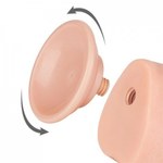 Фаллоимитатор Lovetoy Sliding Skin (24×4,3 см) с двойным покрытием телесный