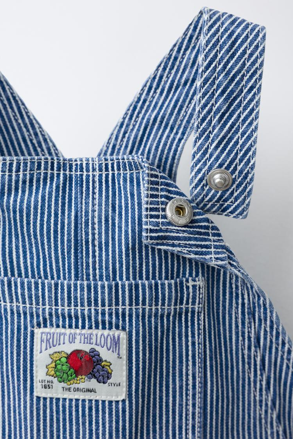 ZARA - FRUIT OF THE LOOM™ КОМБИНЕЗОН В ПОЛОСКУ, СИНИЙ