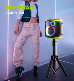 Портативная Колонка Hopestar Party 130 с двумя беспроводными микрофонами