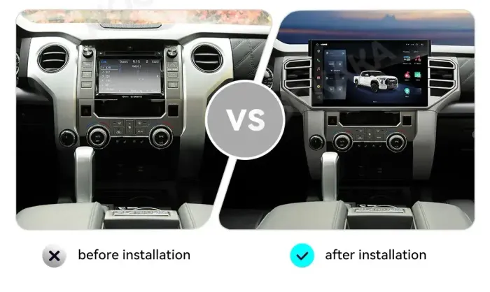 Магнитола для Toyota Tundra 2 2013-2022 - Kuberg MRW-1305 на Android 12, Быстрая, 4G SIM-слот, CarPlay