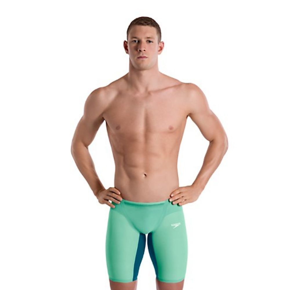 (2020) Стартовые шорты SPEEDO FASTSKIN LZR PURE Valor Jammer Green Glow/Nordic Teal  стандартная талия ПОД ЗАКАЗ