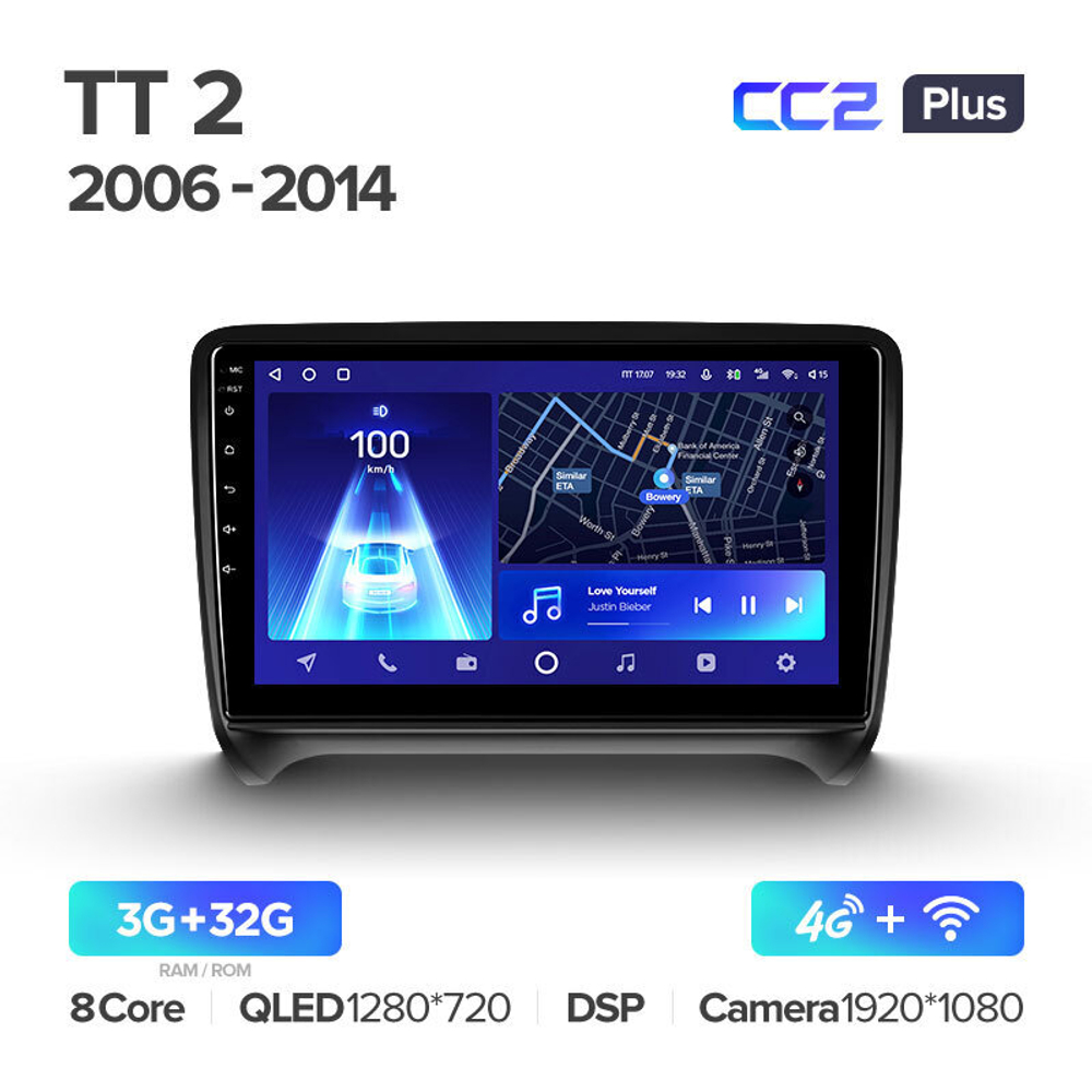 Teyes CC2 Plus 9" для Audi TT 2006-2014