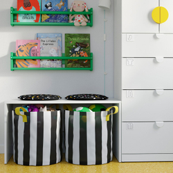 IKEA NICKY  (ИКЕА НИКИ)  -  Сумка - чёрный белый/в полоску