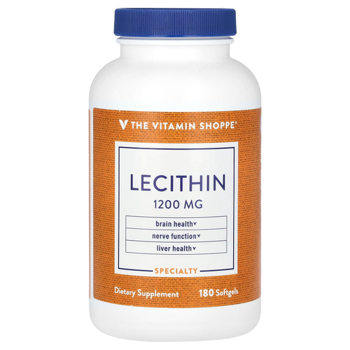 The Vitamin Shoppe, лецитин, 1200 мг, 180 капсул