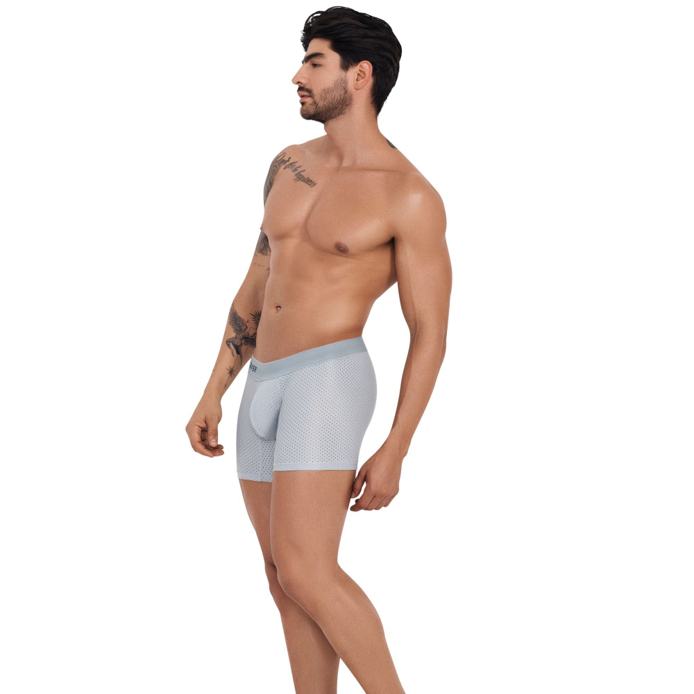 Серые трусы-боксеры с эффектом перфорации Euphoria Boxer (Размер: XL) (Цвет: серый)