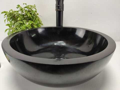 Раковина из андезита Bowl Black Small BA-81010 40x40x15