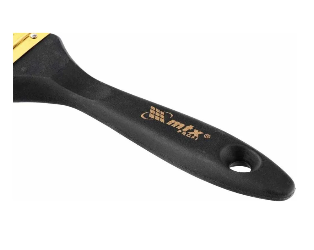 Плоская кисть MTX Профи 1,5", натуральная щетина, деревянная ручка 83151