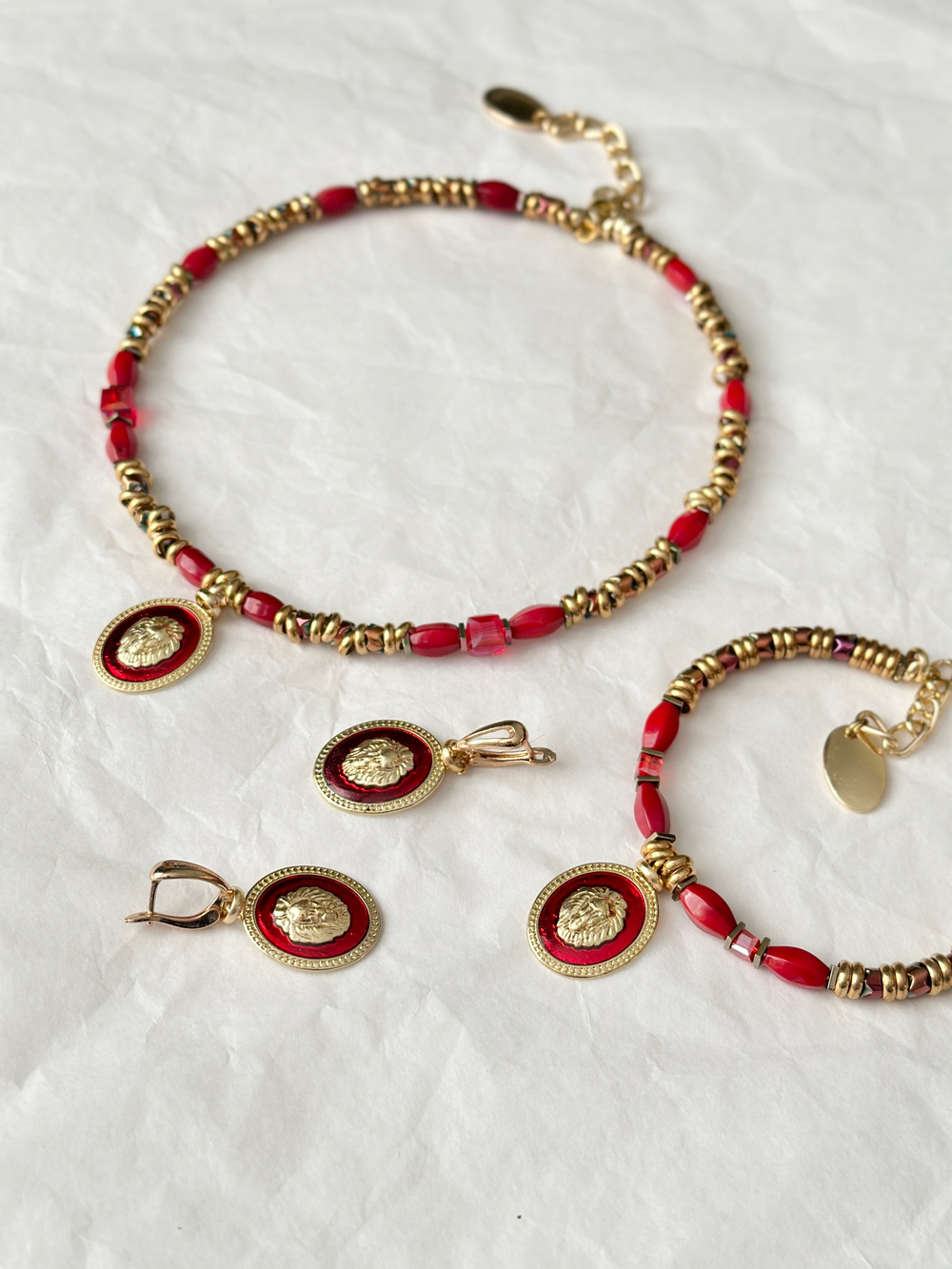 HMG 1307 G Ruby Серьги арт.0679