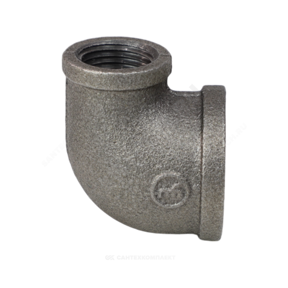 Угольник переходной чугун Ду 25х20 (1"х3/4") ВР/ВР Fittex PLUS