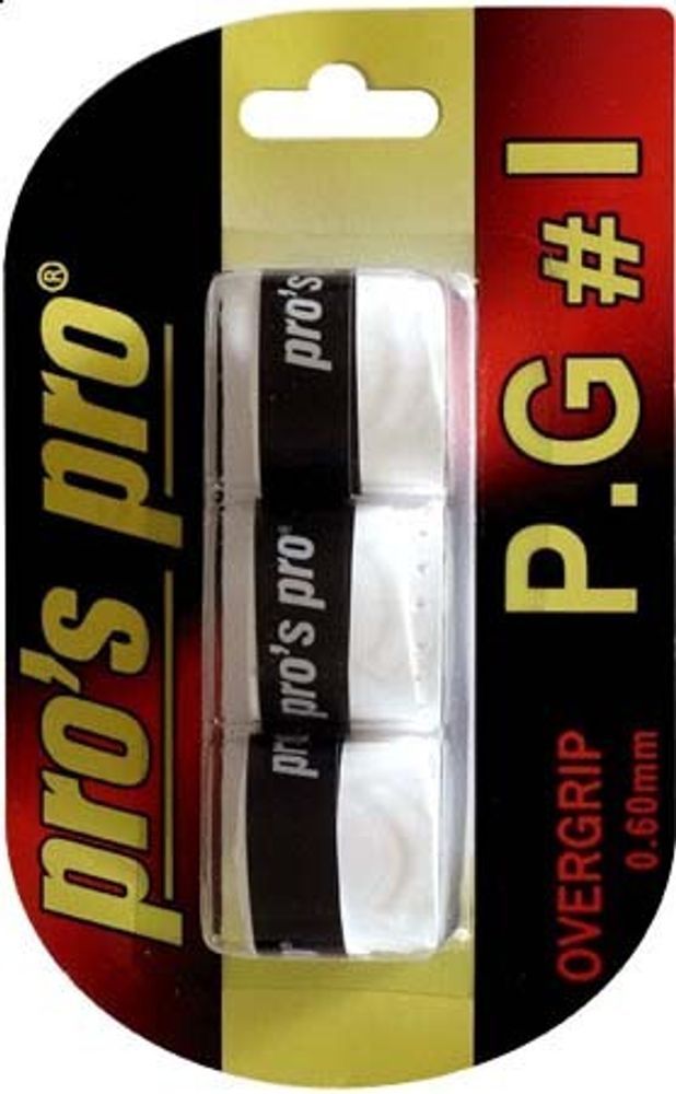 Теннисные намотки Pro's Pro P.G. 1 3P - white