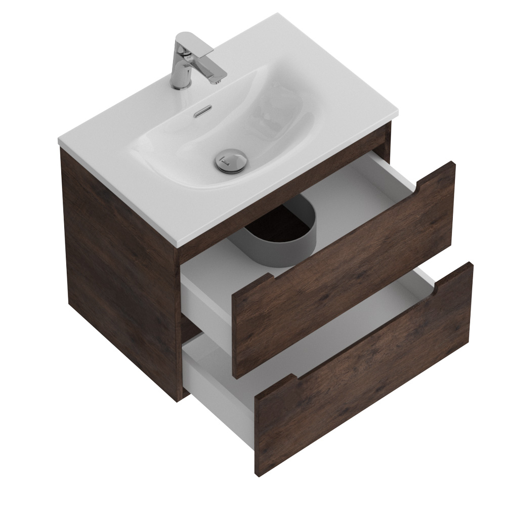 Тумба подвесная с раковиной BelBagno ETNA39-600/390-2C-SO-RW-P+BB-8099-3-60