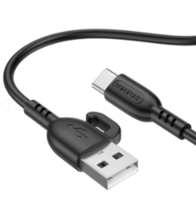 Кабель Borofone BX91 USB-Type-C 3A 1м PVC Black