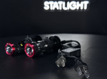 Светодиодные лампы H4, мини линзы H4, LED лампы H4, белые 5500k, 10800Lm, LED линзы, 2 шт