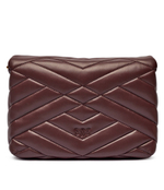 Кожаная сумка через плечо LOVE CLICK PUFF CLASSIC Pinko - бордовый(101585 A1ET)