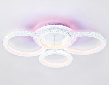 Светильник потолочный светодиодный с RGB подсветкой и пультом 92W 6400K/3000K+RGB FA9524/2+2 WH белый Acrylica Original Ambrella