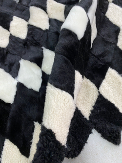 Покрывало меховое ковер из шкуры овчины
