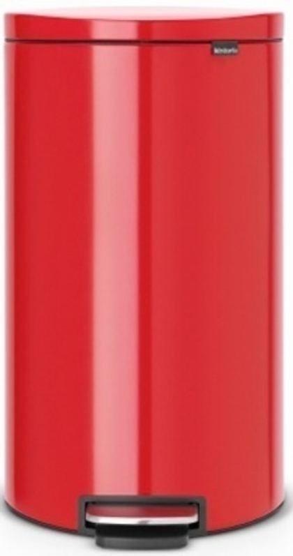 Ведро для мусора Brabantia FlatBack 30л пламенно-красное