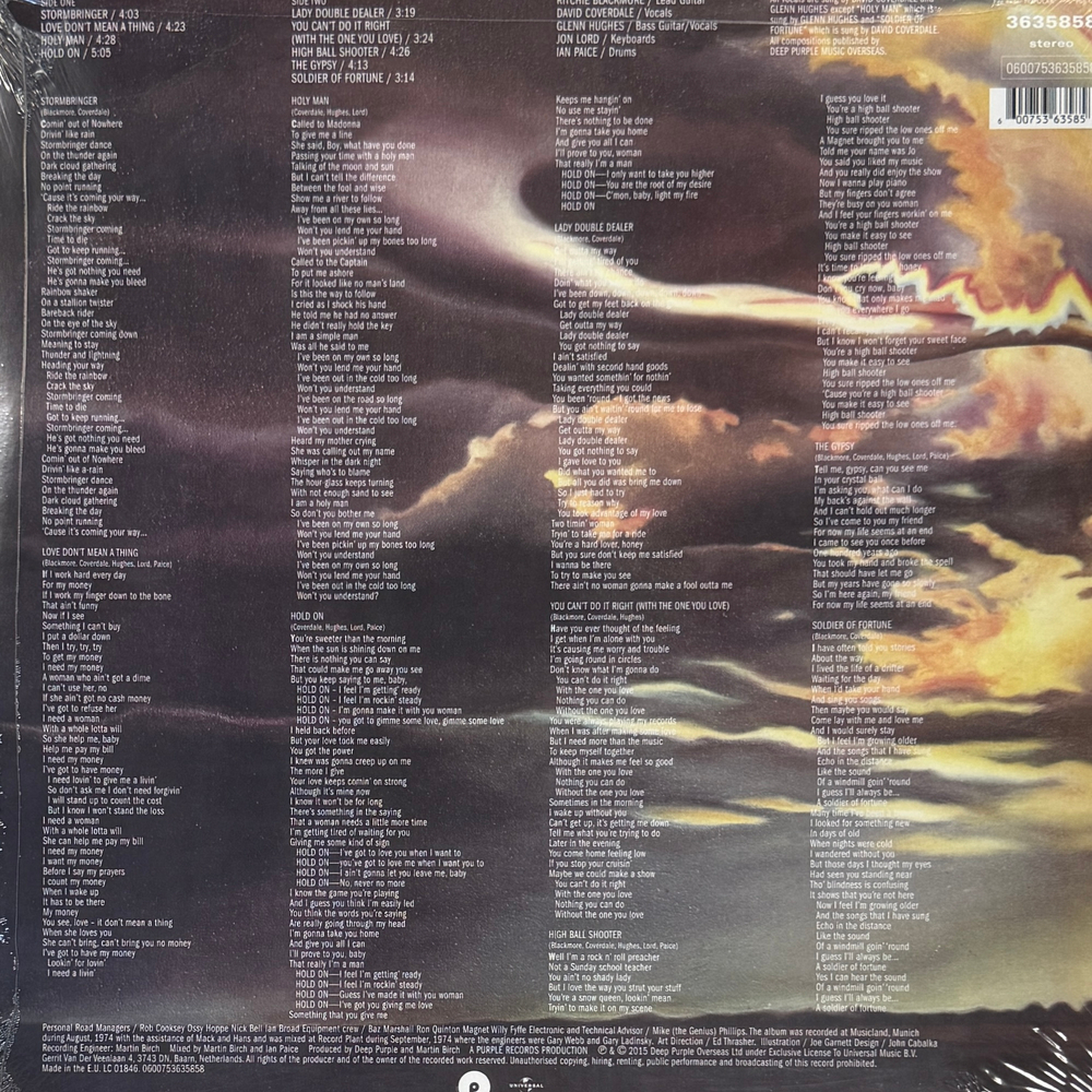 Виниловая пластинка Deep Purple - Stormbringer LP