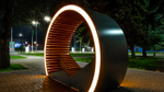 Светящаяся скамейка «Circle»